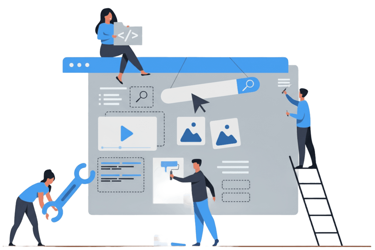 Team building software illustration